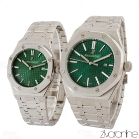 ست ساعت اودمار پیگه (AP) سیلور صفحه سبز 105263