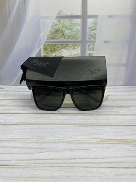 عینک آفتابی پرسول مدل PO3250/S فریم استات و کائوچو، عدسی شیشه‌ای UV400 با وضوح دید بی‌نظیر