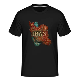 تیشرت مدل نقشه ایران کد 9