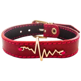 دستبند زنانه چرم وارک مدل پرهام کد rb59