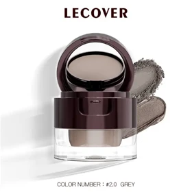 پودر و کرم ابرو ضدحساسیت و پررنگ لیکاور Lecover (GREY - 2.0)