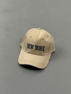 کلاه کتان NEW YORK (کرم)