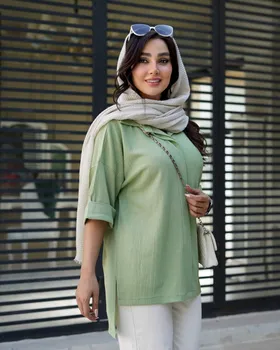 شومیز مانتویی کد 3243