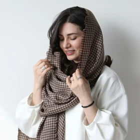 شال نخی مدل یاسمن