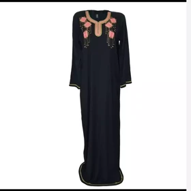 پیراهن بلند زنانه نخی سنتی وارداتی