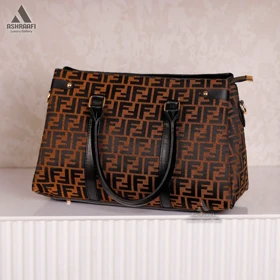 کیف دوشی فندی Fendi Shoulder Bag A01 (مشکی قهوه ای)