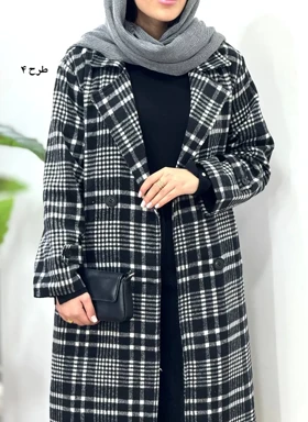 پالتو پشمی بلند آستردار شاهیکا