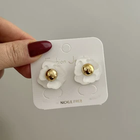 گوشواره گل فانتزی کوچک کد 772