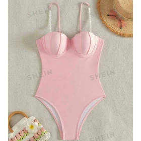 مایو زنانه صدفی کاپ‌دار شادل (Shadel) از برند شین shein