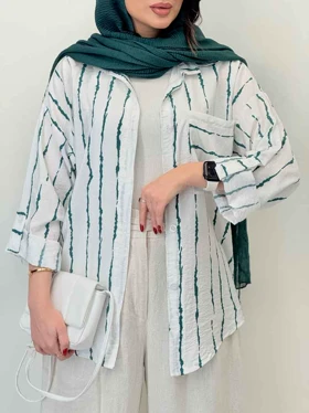 شومیز تک جیب بنفشه