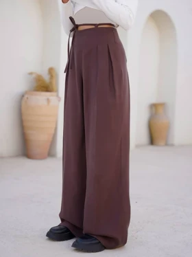 شلوار بندی کرپ سیلک