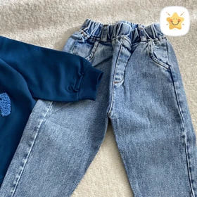 بلوز شلوار پسرانه جین snoopy کیفیت عالی