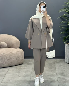 کت و شلوار لینن آنیسا