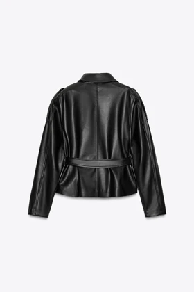 ترنچ کت زنانه چرم بینار رجحانی ROJHANI 2025