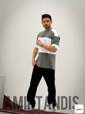 تیشرت مردانه باکسی رینگری_کد4118