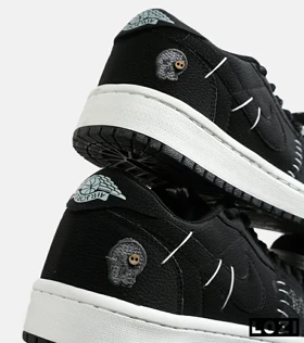 کفش کتانی مردانه و زنانه مشکی سفید نایک NIKE jordan Vodoo