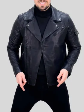 بایکر چرم 602 مشکی