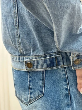 کت جین مروارید دوزی کد 2928