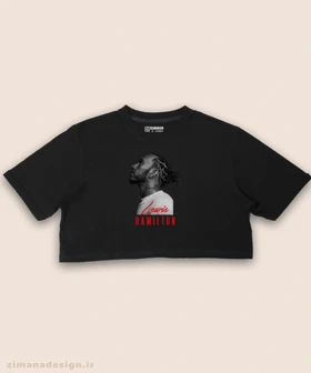 کراپ زنانه طرح لوئیس همیلتون کد 984