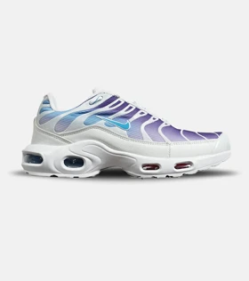 کفش کتانی مردانه و زنانه سفید بنفش آبی NIKE AirMax Plus TN Ultra مدل 7002