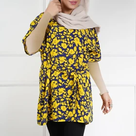 بلوز نخی مریم گلی 3059