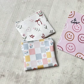 کیف نگهدارنده پد بهداشتی (سانیتاری) زنانه چرم مصنوعی فانتزی ظرفیت 3 تا 4 پد