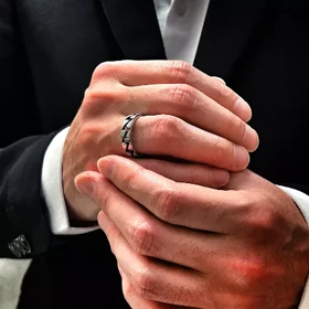 انگشتر مردانه طرح کارتیر شیک و با دوام