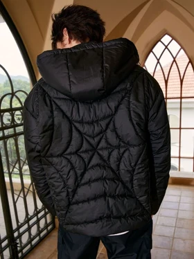 کاپشن پفکی تار عنکبوت ( اسپرت )