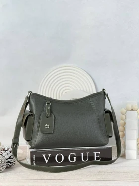 کیف دوشی زنانه مدل آلفا ALPHA کد 7060 (یشمی)