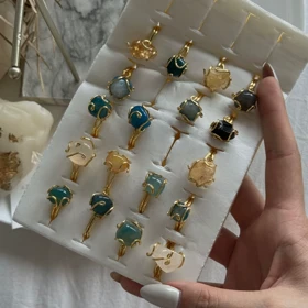 انگشترای وارداتی سنگ طبیعی