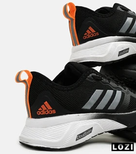 کفش کتانی مردانه و زنانه مشکی نارنجی ADIDAS climacool
