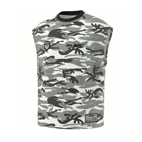 رکابی وست نایک (Nike) طرح چریکی طوسی با لوگو گلدوزی (قواره بگ)