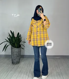 مانتو چهارخونه ترنج 1