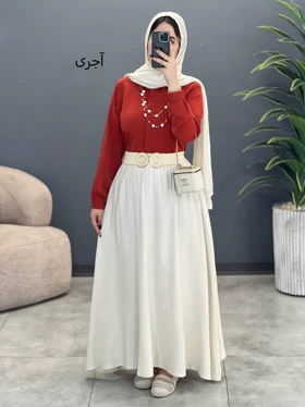 3178-شومیز الیزه سلین ( ایراددار )