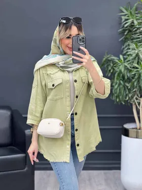 مانتو آستین پیله پایین ریش