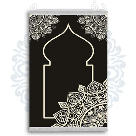 فرشینه از جنس پارچه هازان مخمل ترک طرح سجاده برند دفه کد DSJ 39