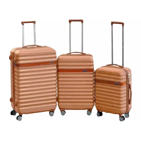 چمدان وارداتی هوسونی مدل HOSSONI - HSN40158 NEW LINE -(20-24-28)-Series سری سه عددی (قهوه ای)