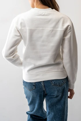 تیشرت آستین بلند دورس سرشانه افتاده زنانه