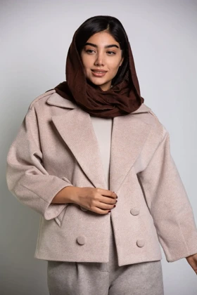 کت زنانه فوتر کجراه 4 دکمه نما