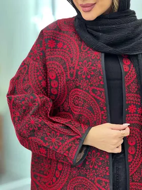 مانتو آستین پیله نوار دوزی