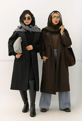 بارانی سانتانا آستر دار آستین پاگن کد1004873