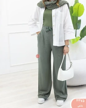 شلوار بگ لینن رویال 4475