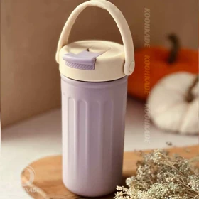 تراول ماگ پاستیلی COFFEE ST حجم 500ML (بنفش)