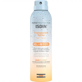 اسپری ضد آفتاب بی رنگ ایزدین ISDIN مدل Wet Skin با SPF50