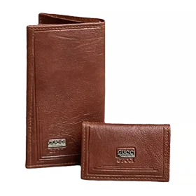ست دو تکه کیف پول و جاکارتی مردانه چرمی gucci (عسلی)