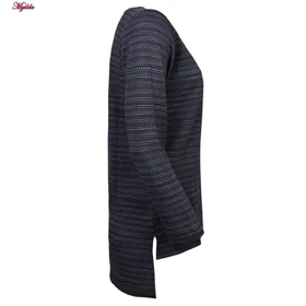 ست تیشرت آستین بلند و شلوار زنانه کوزا سرمه ای مدل 4601-007