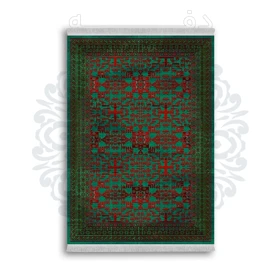 *جدید* فرشینه از جنس پارچه شانل مخمل ترک طرح فانتزی برند دفه کد 785