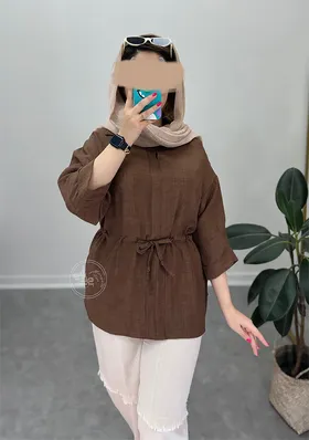 تونیک مانتویی کمر گت