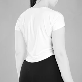 کراپ آستین کوتاه ورزشی زنانه نایک مدل VHD-3C337 سفید