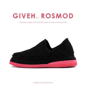 گیوه مشکی/قرمز - Giveh Blk/Red